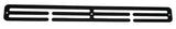 A matte black, galvanized steel medal hanger with two rows for mounting on a wall.